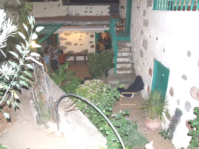 Detalle del patio de la Fundación Blas Sánchez 